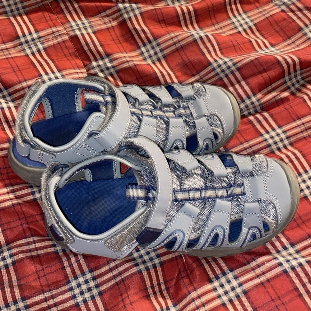 Gray blue boy, sandals size 2